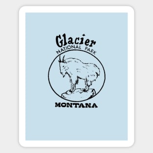 Vintage Glacier National Park Sticker